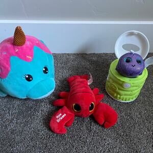 Stuffed animals Under the sea themed 3 piece bundle